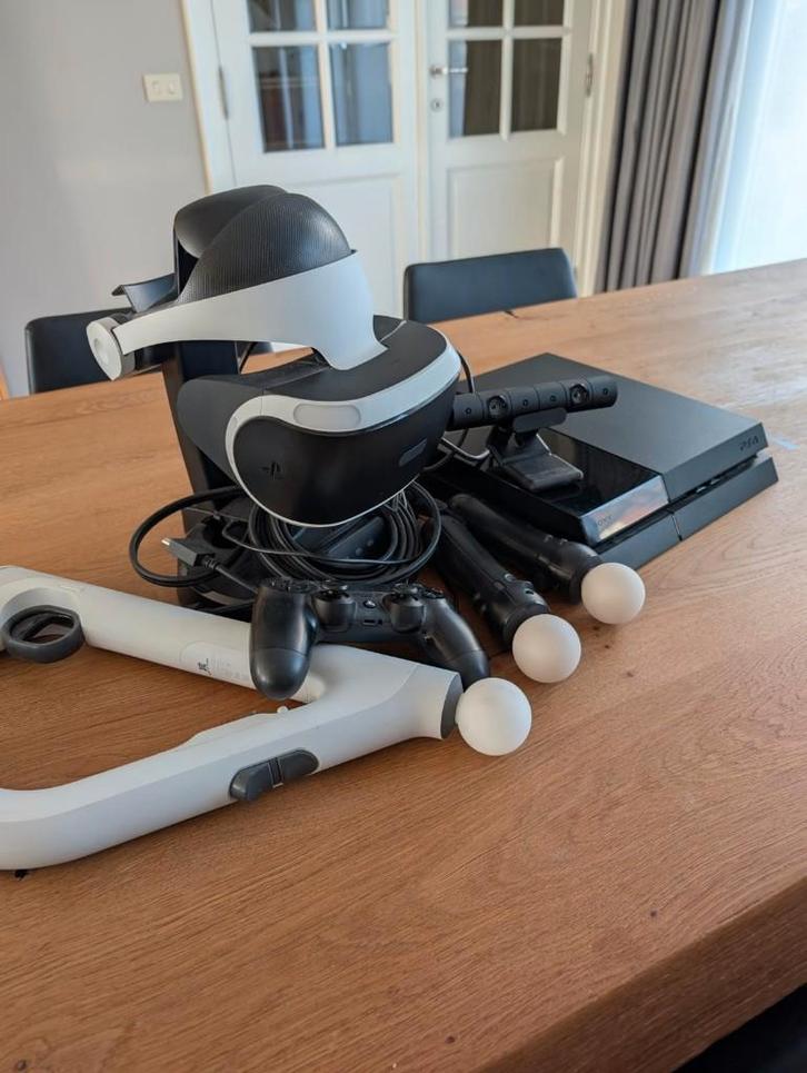 Complete PlayStation 4 VR Set + Console, accesoires en games, Games en Spelcomputers, Spelcomputers | Sony PlayStation 4, Zo goed als nieuw
