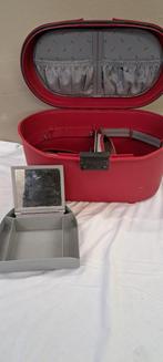 Beautycase, Handtassen en Accessoires, Beautycases, Ophalen, Gebruikt, Met spiegeltje(s), Hardcase