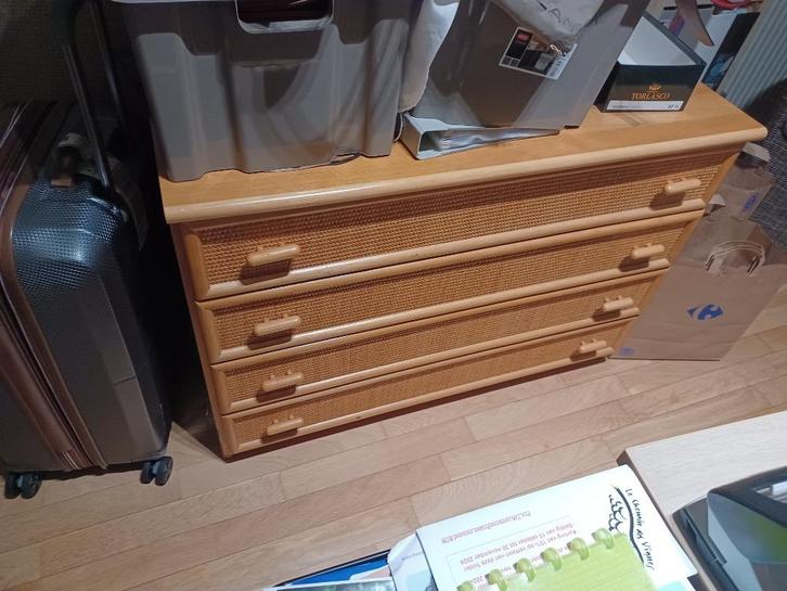 Meubles rotin, Huis en Inrichting, Kasten | Ladekasten, Zo goed als nieuw, 150 tot 200 cm, 100 tot 150 cm, 25 tot 50 cm, 3 of 4 laden
