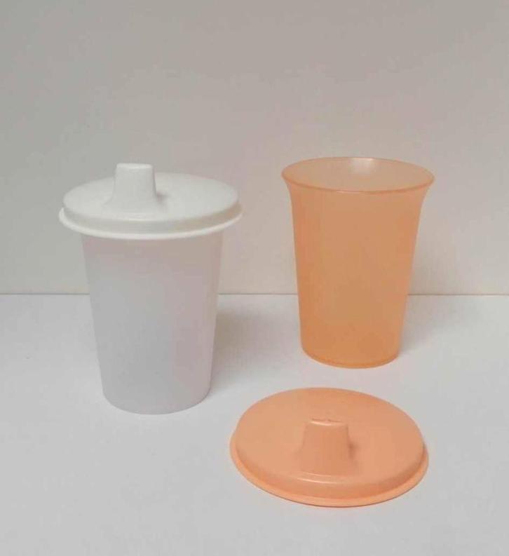 Tupperware™ « Gobelet d'Apprentissage - Tupper Kid's », Maison & Meubles, Cuisine| Tupperware, Neuf, Récipient ou Bol, Blanc, Orange