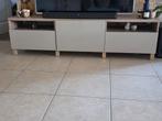 Meuble TV ikea Besta + 3 faces grises supplémentaires, Ophalen, Gebruikt