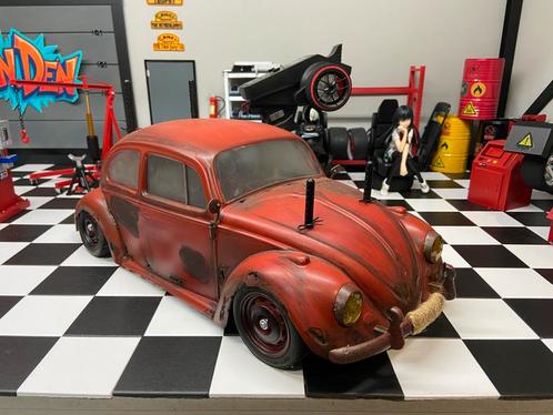 Tamiya vw kever custom made ratlook, Hobby en Vrije tijd, Modelbouw | Radiografisch | Auto's, Nieuw, Auto onroad, Elektro, Schaal 1:10
