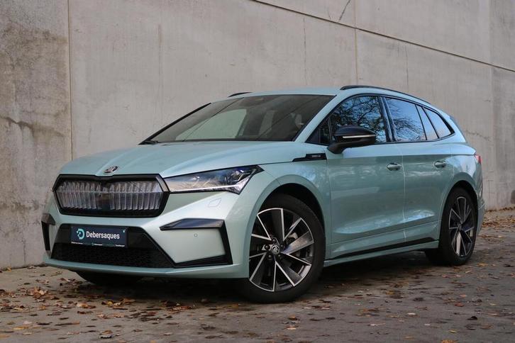 Skoda Enyaq iV 80 Sportline ACC ZETEL+STUVERW PSENS+CAM, Auto's, Skoda, Bedrijf, Enyaq, ABS, Adaptive Cruise Control, Airbags