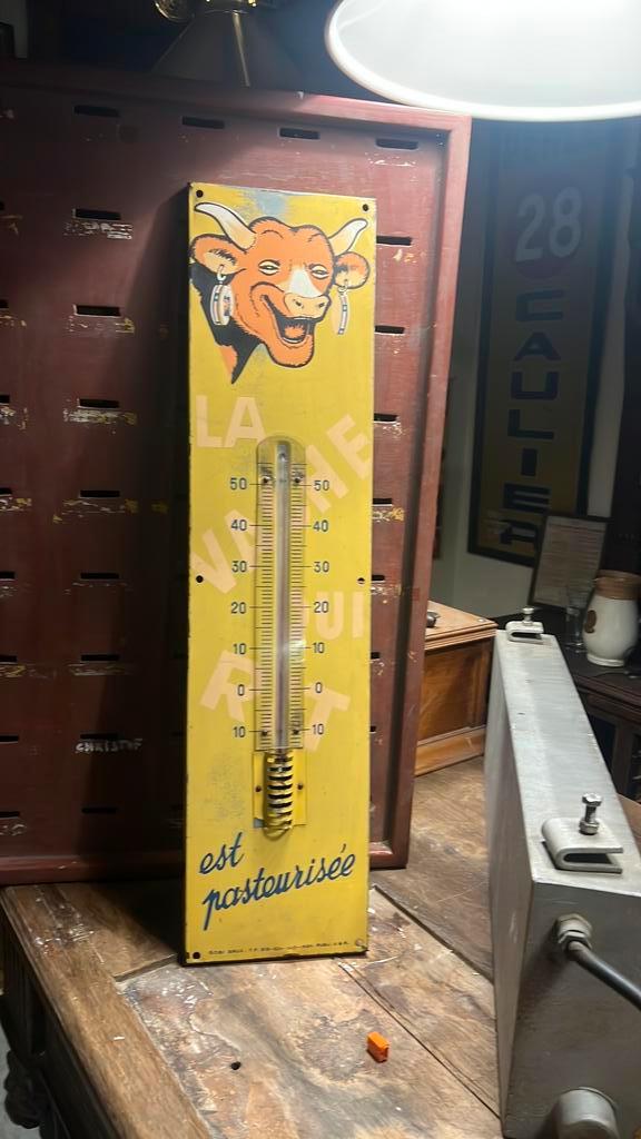 Thermomètre rare La Vache qui Rit 1956, Collections, Marques & Objets publicitaires, Comme neuf, Enlèvement ou Envoi