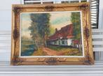 Schilderij op doek 'Huisje', Ophalen of Verzenden
