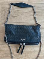 Zadig tas en voltaire etui, Gebruikt, Zwart, Leer, Ophalen