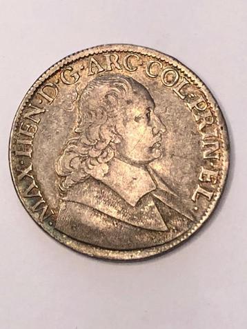 Munt zilver patagon Max Henry Prinsdom Luik jaartal 1669  !!