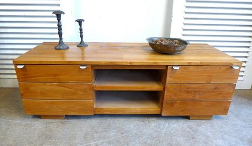 Mooie  tv kast van teak hout, Huis en Inrichting, Kasten |Televisiemeubels, Zo goed als nieuw, Minder dan 100 cm, 150 tot 200 cm