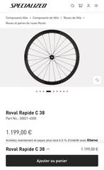 Roues Roval Rapide C38 New, Vélos & Vélomoteurs, Vélos Pièces, Enlèvement ou Envoi, Comme neuf