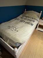 Complete slaapkamer - 1persoonsbed (met lade) - wit, Fille, Enlèvement, Utilisé