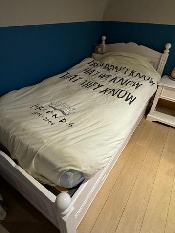 Complete slaapkamer - 1persoonsbed (met lade) - wit