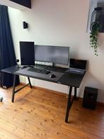 Bureau - zwart - 160x80 - Gaming, Huis en Inrichting, Bureaus, Ophalen, Zo goed als nieuw, Bureau