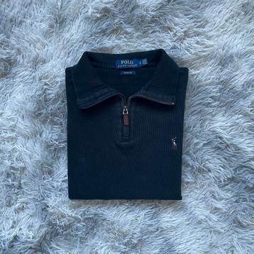 Polo Ralph lauren trui kwart rits 1/4 quarterzip - zwart / S beschikbaar voor biedingen