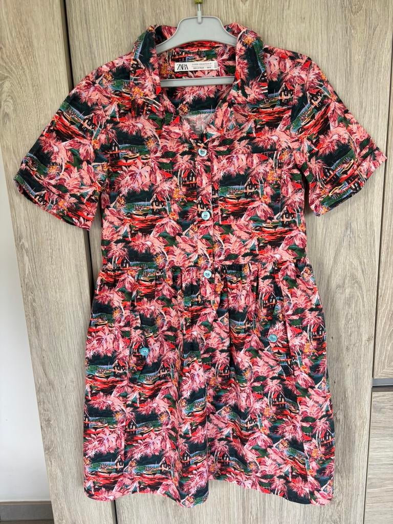 Jurk met Afrikaanse print, Zara maat 152, Kinderen en Baby's, Meisje, Nieuw, Ophalen of Verzenden, Zara