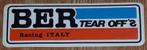 Vintage sticker BER tear off's Racing Italy autocollant, Verzamelen, Auto of Motor, Ophalen of Verzenden, Zo goed als nieuw