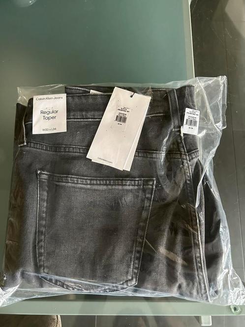 Calvin klein Regular tapered jeans Denim Black W33xL34, Kleding | Heren, Spijkerbroeken en Jeans, Nieuw, Overige jeansmaten, Zwart