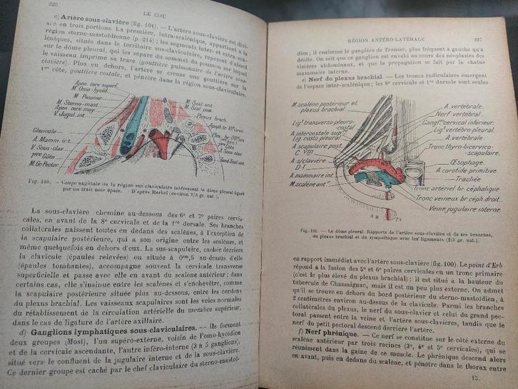 boek: précis d'anatomie topographique; Pr. F. Villemin, Antiek en Kunst, Antiek | Boeken en Manuscripten, Ophalen of Verzenden