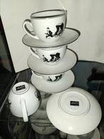 kuifje axis paris 1994 : 4 koffiekoppen met schotel., Ophalen of Verzenden, Kuifje, Zo goed als nieuw, Gebruiksvoorwerp