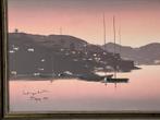 Jolie peinture de la baie de St Tropez… (100 x 80 cm), Comme neuf, Peinture