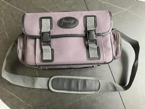 Foto- en videotas Flamingo, Handtassen en Accessoires, Tassen | Schoudertassen, Zo goed als nieuw, Overige merken, Grijs, Ophalen of Verzenden
