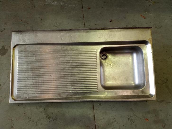 RVS Inox afwasbak gootsteen, Doe-het-zelf en Bouw, Sanitair, Gebruikt, Overige typen, Inox, Ophalen