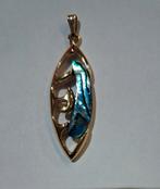 Pendentif bleu, Handtassen en Accessoires, Kettinghangers, Ophalen of Verzenden, Blauw, Goud