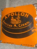 APOLLON American Cream emaille reclamebord, Ophalen