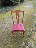 6x stoelen met rood zitvlak, Antiek en Kunst, Ophalen