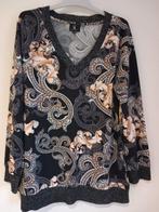 blouse paisley motief, zwarte basis  K. Design Mt 36, Ophalen, K-design, Overige kleuren, Zo goed als nieuw
