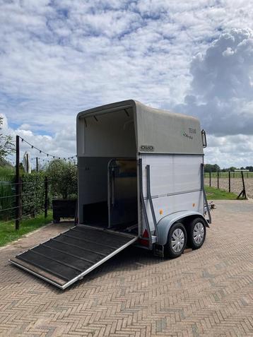 Super net onderhouden 2 paards trailer aluminium boekjes etc, Dieren en Toebehoren, Paarden en Pony's | Trailers en Aanhangwagens