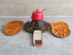 Compleet fonduestel met 6 borden, sticks en plateau, Ophalen