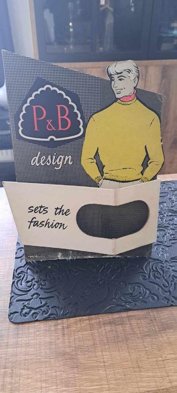 vintage P&B design fashion reclame bordje