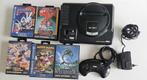 Sega 16 bit console met 5 Sega games, Games en Spelcomputers, Spelcomputers | Sega, Ophalen of Verzenden, Met 1 controller, Mega Drive