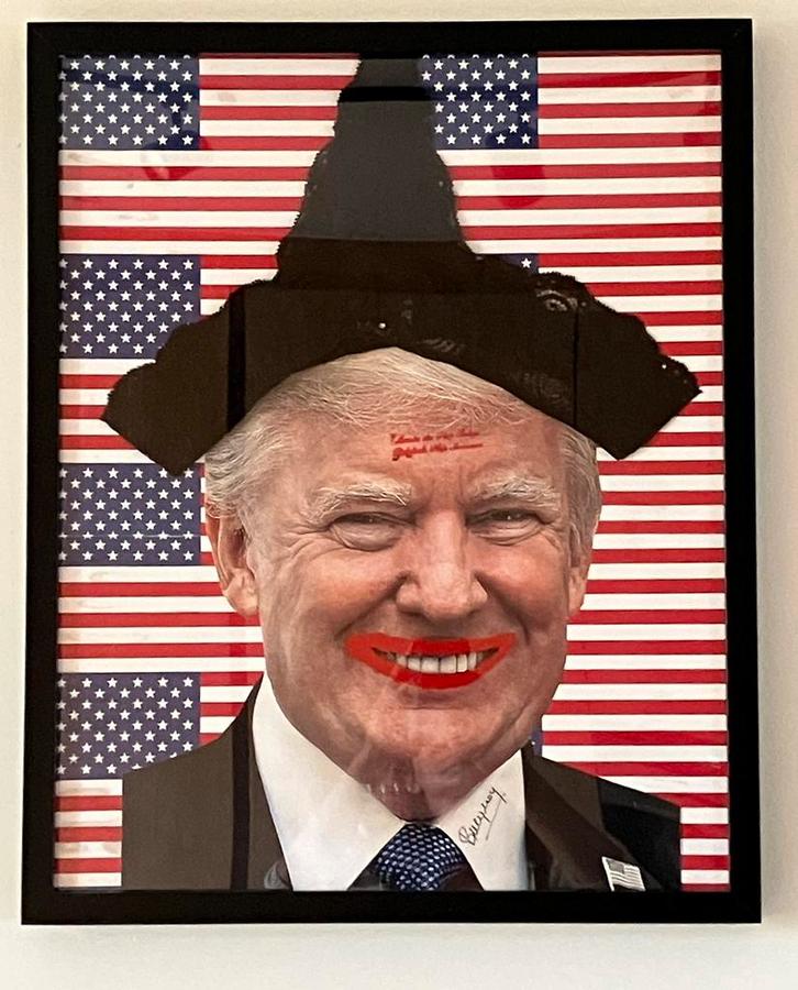 “Trump” - Jan Bucquoy - 2016 - Musée du slip - Pop-art, Antiek en Kunst, Kunst | Schilderijen | Modern, Ophalen of Verzenden