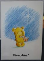 prentkaart beer Bonne Année !, Ophalen of Verzenden, Gelopen, Feest(dag)