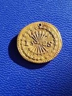 1738 Hollandia 1 stuiver in goud, zeldzaam, Goud, Overige waardes, Vóór koninkrijk, Losse munt