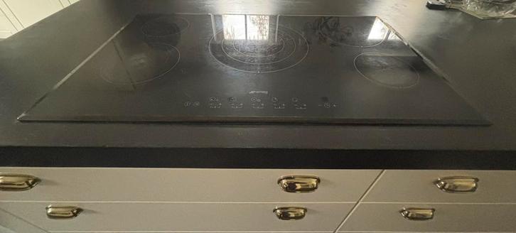 Plaque vitrocéramique Smeg 90 cm – 5 zones, Elektronische apparatuur, Kookplaten, Gebruikt, Inbouw, Keramisch, 5 kookzones of meer