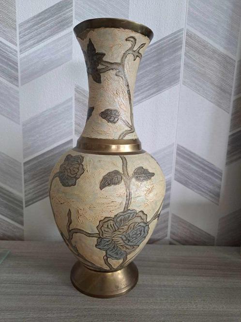 vase en laiton jaune, Antiquités & Art, Antiquités | Vases, Enlèvement