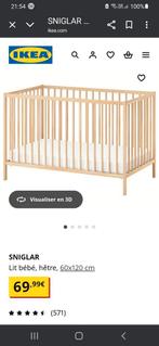 Ikea SNIGLAR babybed met matras, Ophalen, Gebruikt, Matras