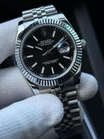 Rolex datejust zwart zilver, Ophalen of Verzenden, Nieuw, Polshorloge, Rolex