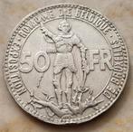 50 Francs Expo '35 B MEDAILLESLAG !! Origineel etui !!, Zilver, Ophalen of Verzenden, Losse munt, Zilver