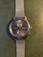 Horloge Hugo Boss Quartz Chronograph met stopwatch, Staal, Staal, Polshorloge, Zo goed als nieuw