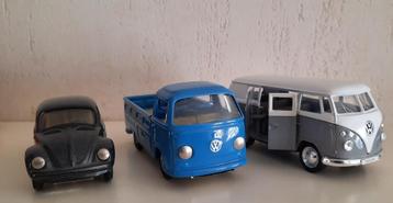 2 bidons de bus Volkswagen (Samba) et 1 VW Beetle, Envoi
