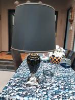 Staanlamp, o g 50 hoog, kap zwart stof,prima staat, Ophalen, Zwart