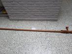 complete beukenhouten gordijnroede L 215 cm, Ophalen, Gebruikt, Bruin, 200 cm of meer