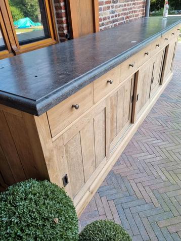 Prachtige xxl eiken dressoir/buitenkeuken GRATIS LEVERING  beschikbaar voor biedingen