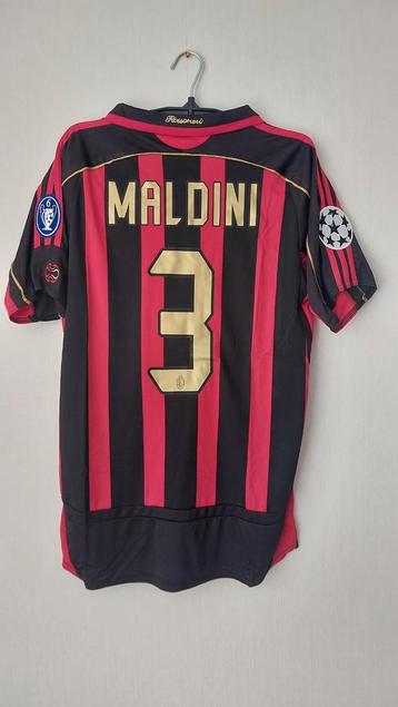 Paulo Maldini #3 AC Milan 2007/08 Ligue des Champions