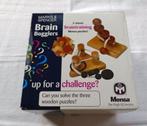 Mensa Brain Bogglers, houten denkpuzzles voor hoog IQ, Hobby en Vrije tijd, Denksport en Puzzels, Ophalen of Verzenden, Zo goed als nieuw