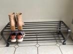 Schoenenrek PORTIS IKEA zwart metaal, Maison & Meubles, Armoires | Étagères à chaussures, Comme neuf, Enlèvement