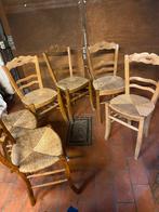 Chaises en hêtre non vernies, Maison & Meubles, Vintage, Brun, Enlèvement, Bois